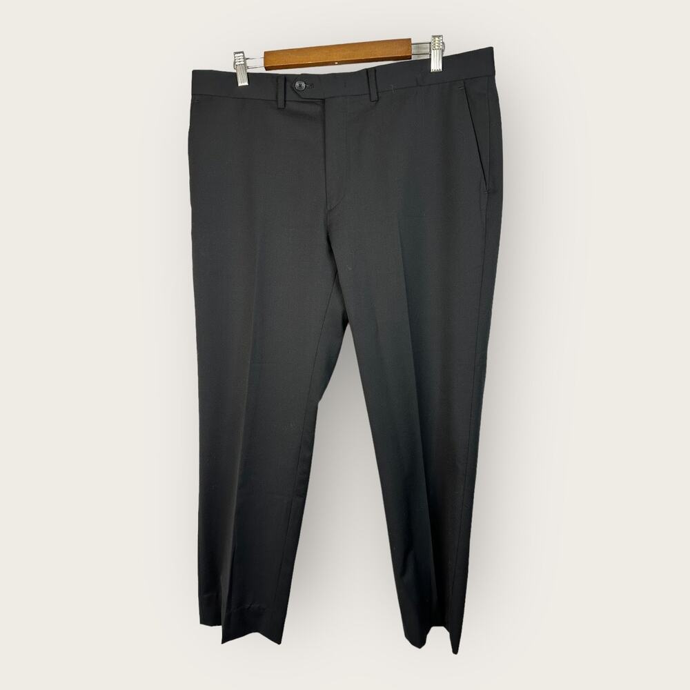 Renoma Paris Homme Mens Size 36 Black Trouser Slacks Pants